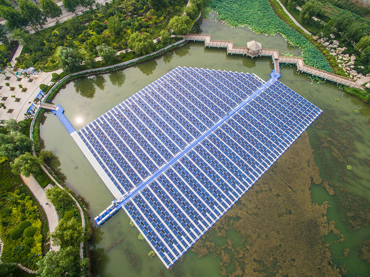 The 300 kW Water-surface Project in Jining, Shandong Province